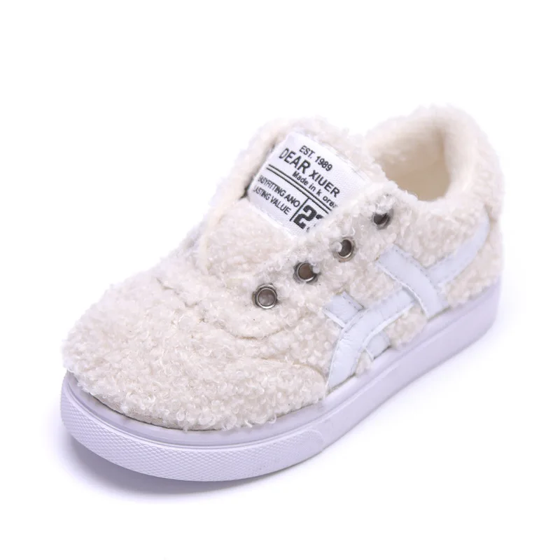 Winter New Plus Velvet Shoes Comfortable Fashion Children's Shoes Non-slip Casual Shoes Wear Soft Bottom Warm Children's Shoes