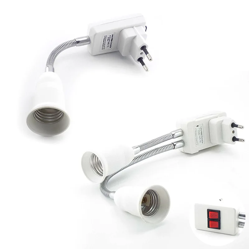 Lamp Holder Lamp Bulb Holder Lamp Socket Adapter EU US plug E27 Lamp Bulb Bases