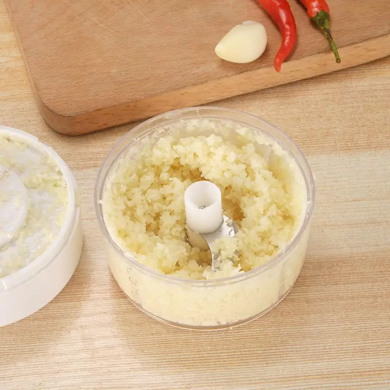 Mini Meat Garlic Grinder Fruit Vegetable Nuts Garlic Shredders Mincer Hand Power Food Chopper Mincer Mixer Blender 170ML