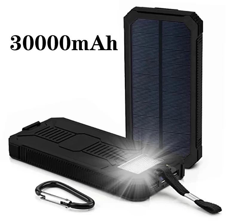 Внешний аккумулятор Solor 30000 мАч портативное быстрое зарядное устройство для всех
