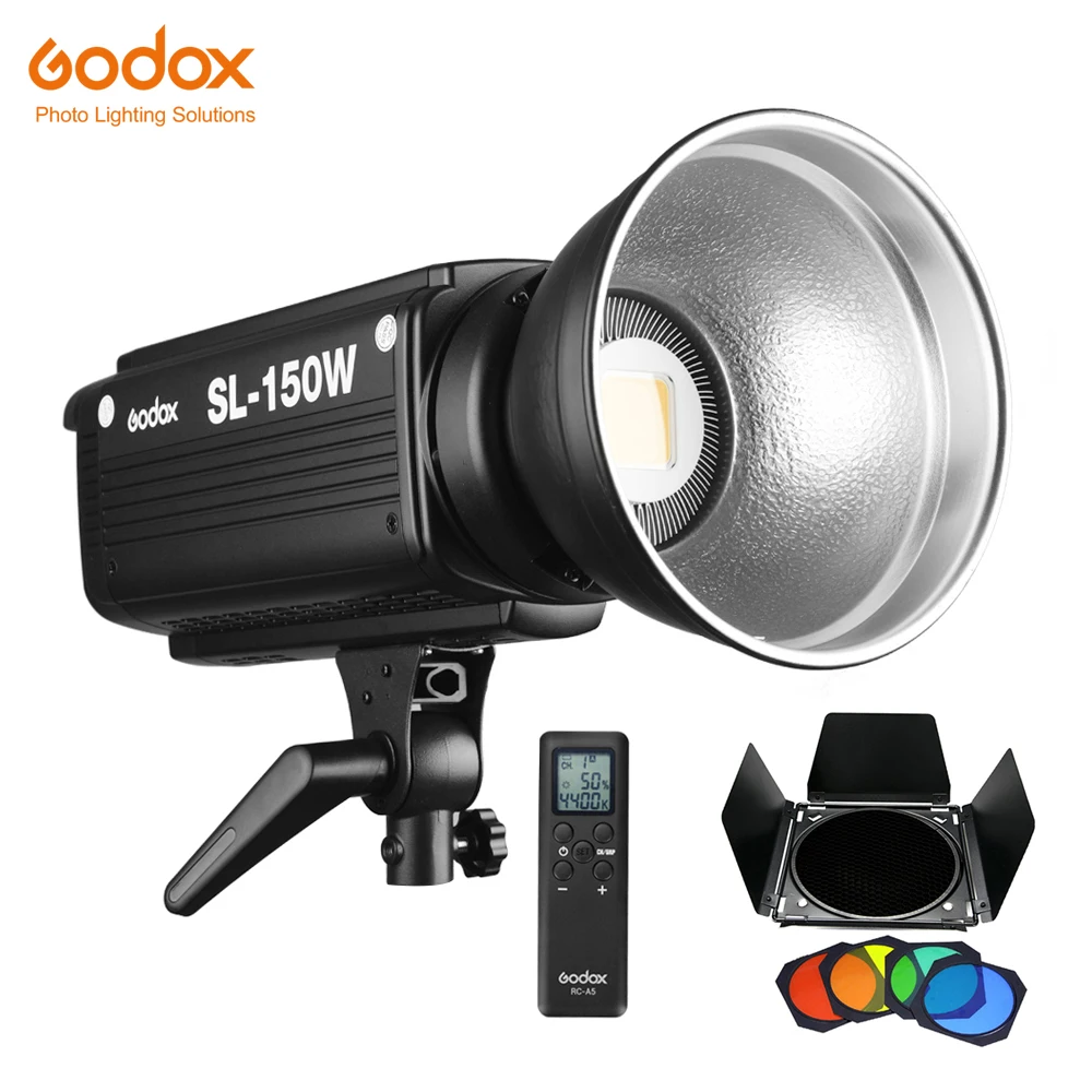 Godox SL-150W SL150W 150WS 5600K White Version LCD Panel LED Video Light Continuous Output Bowens Mount Studio Light