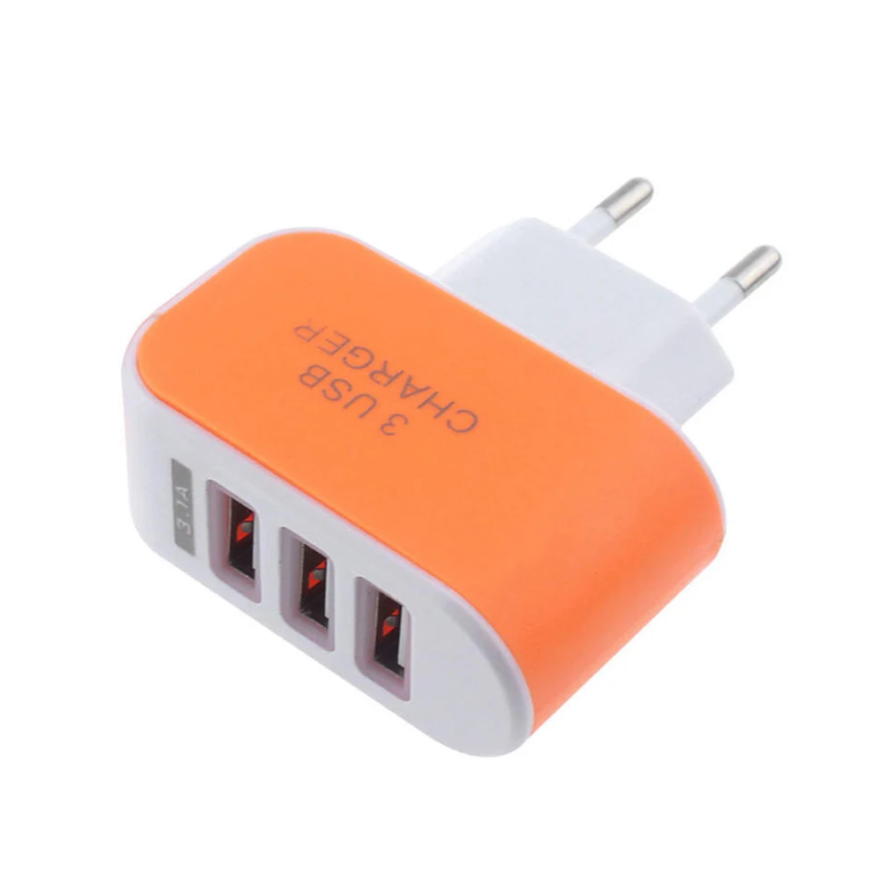 Мини легкий 3 usb порта для дома ЕС/США вилка для путешествий настенный адаптер для зарядного устройства переменного тока для мобильного телефона планшета