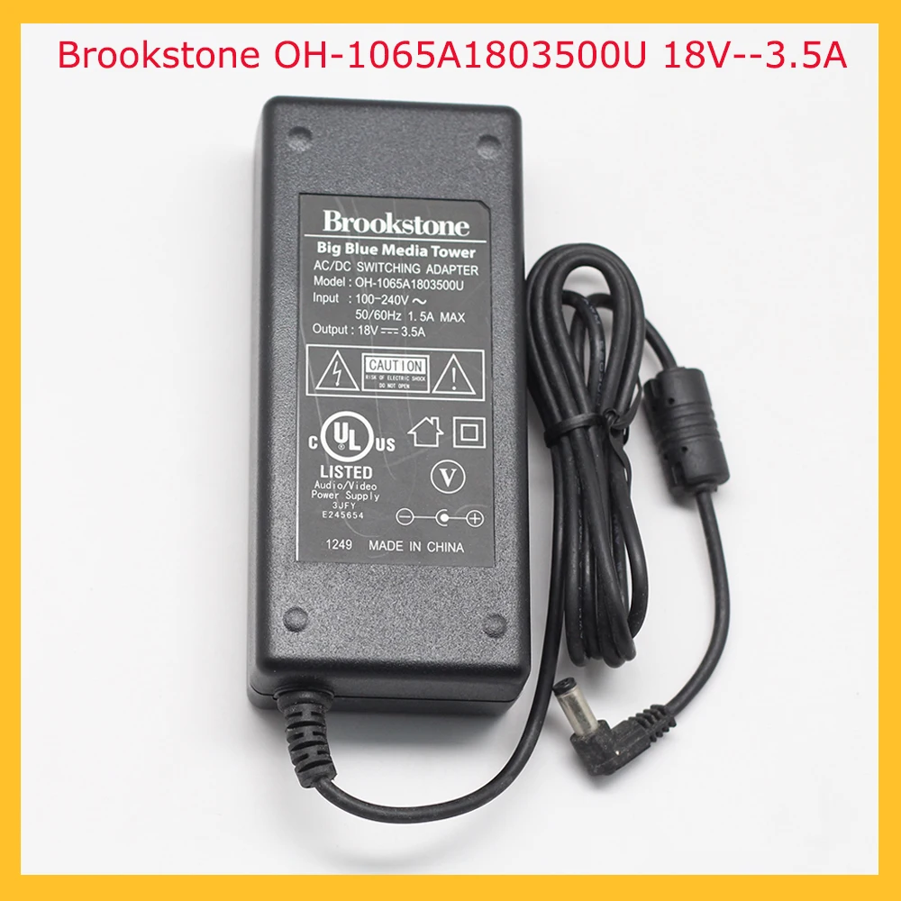 Адаптер блока питания Brookstone импульсный адаптер 18V 3.5A оригинальный продукт OH