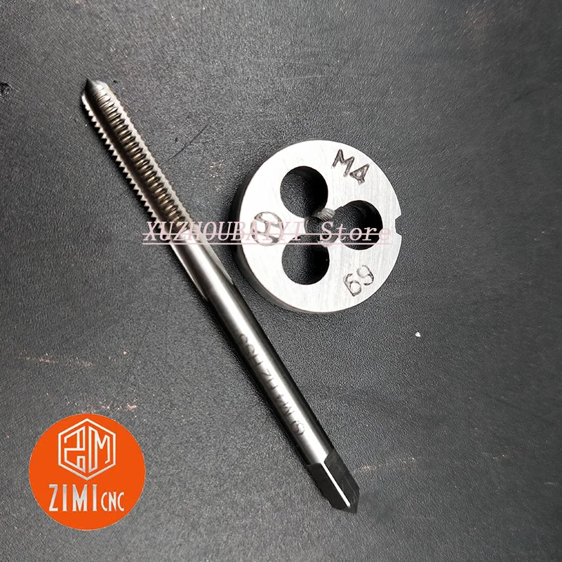 

M4 round die standard machine tap M4 thread diameter hand tool set 0.35 0.5 0.7 thread distance tapping circular tapping mold