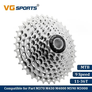 

VG Sports Mountain Bike MTB 9 Speed Cassette 9 Velocidade 9S 36T Bicycle Parts Freewheel Flywheel Sprocket Cog Cdg Xg 399g
