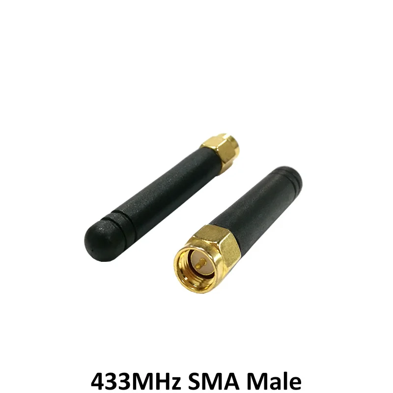 GRANDWISDOM 20pcs 433mhz antenna 3dbi sma male lora antene pbx iot module lorawan signal receiver antena high gain