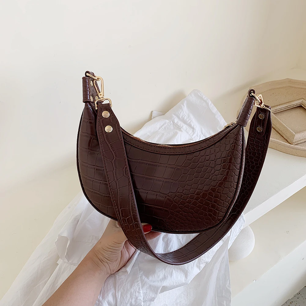  Stone Pattern Retro PU Leather Crossbody Bags For Women Small Shoulder Messenger Bag Women Casual S - 4000235558315