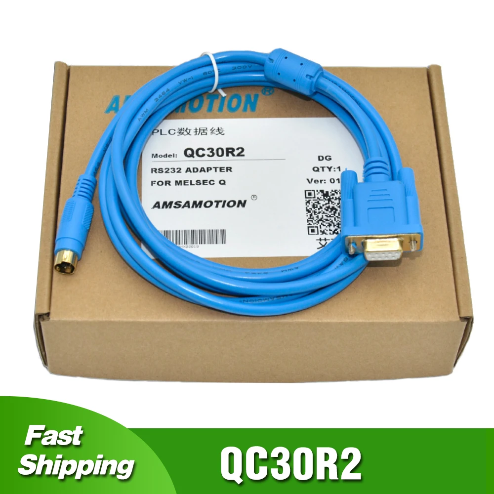 QC30R2 для Mitsubishi серии Q ПЛК кабель связи MELSEC GS/GOT1050/1055 RS232 Кабель программирования