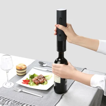 

Automatic Red Wine Bottle Opener Round Wine Stopper Stainless Steel Electric Corkscrew Gift