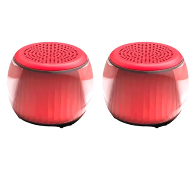 Xiaomi TWS Dazzle осветительные колонки bluetooth 5,0 Беспроводной Динамик Красочный Светодиодный светильник мини портативный стерео динамик - Цвет: 2 pcs red