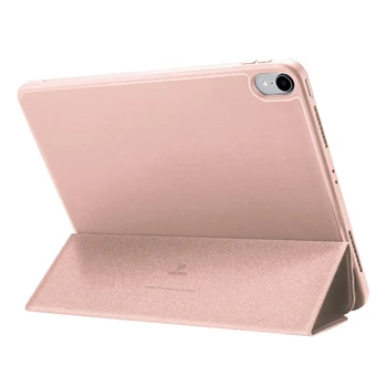 

for Ipad Pro 12.9 Inch Tablet PC Case with Press Pen Anti-Lost Card Slot Design PU Protective Case