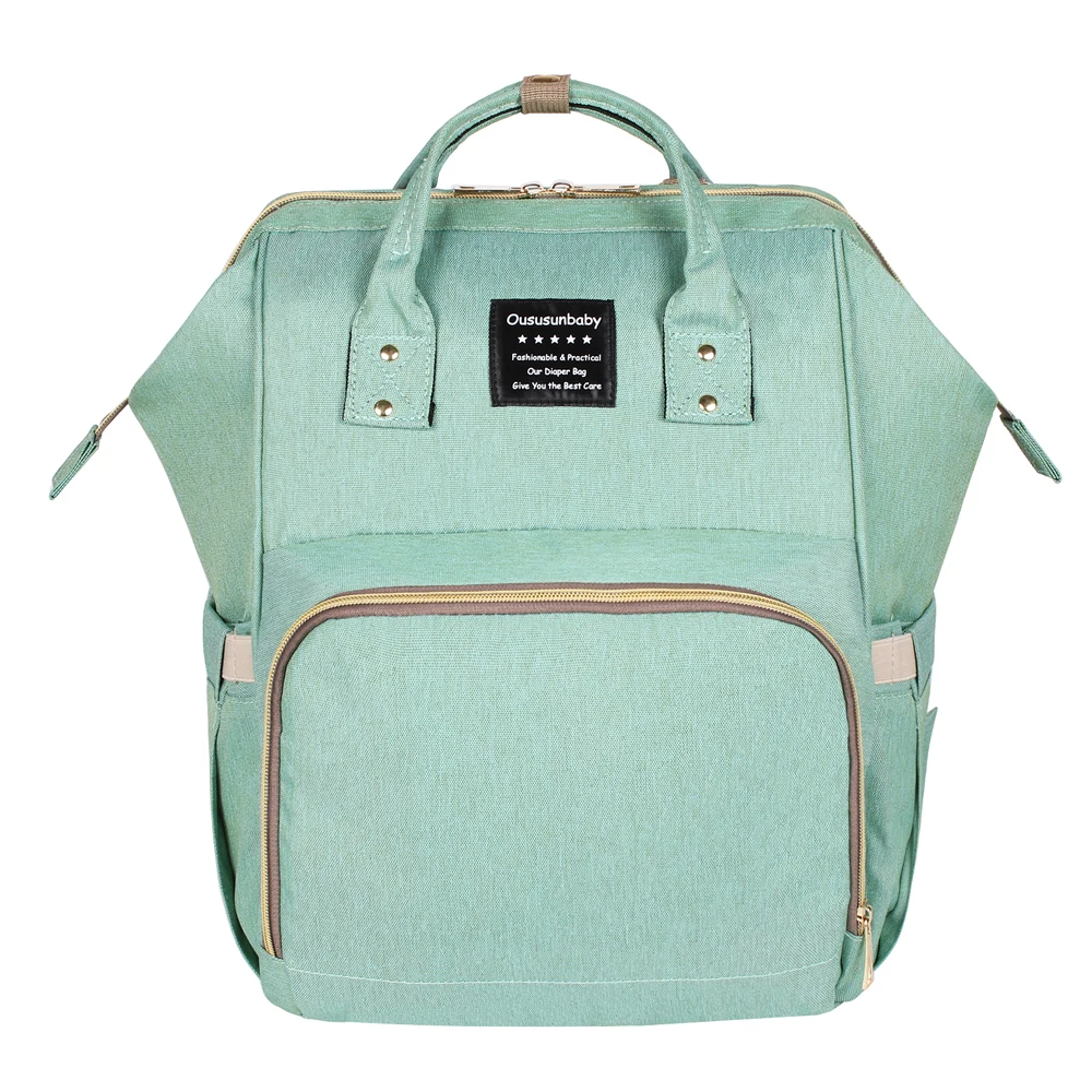 40 цветов, модная сумка для подгузников для мам, брендовая Большая вместительная детская сумка, рюкзак для путешествий, дизайнерская сумка для ухода за ребенком - Цвет: General Green