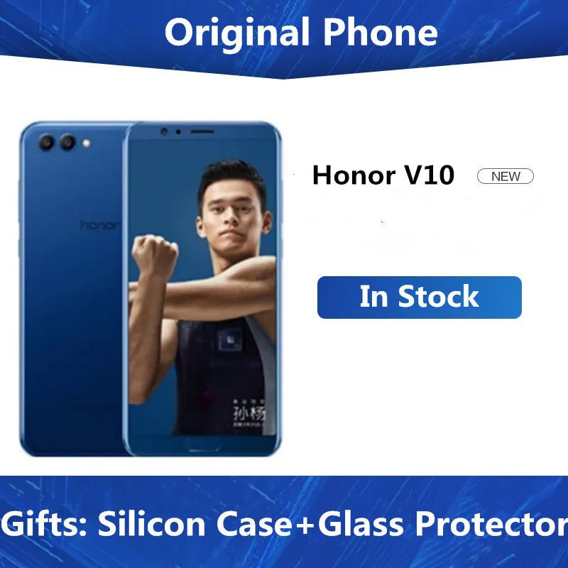 Honor v 10, 4G, 64G view 10, мобильный телефон, четыре ядра, 5,99 дюймов, двойная камера заднего вида, сканер отпечатков пальцев, NFC, honor v 10