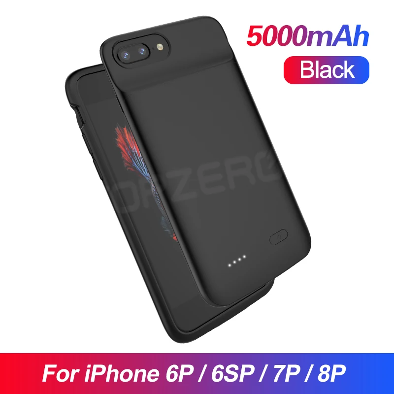 For 6P 7P 8P Батарея чехол для iPhone 5 5S SE 6 6S 7 8 Plus Powerbank зарядный чехол для iPhone X XS XR XS MAX 11 Pro MAX чехол для зарядного устройства - Цвет: For 6P 7P 8P