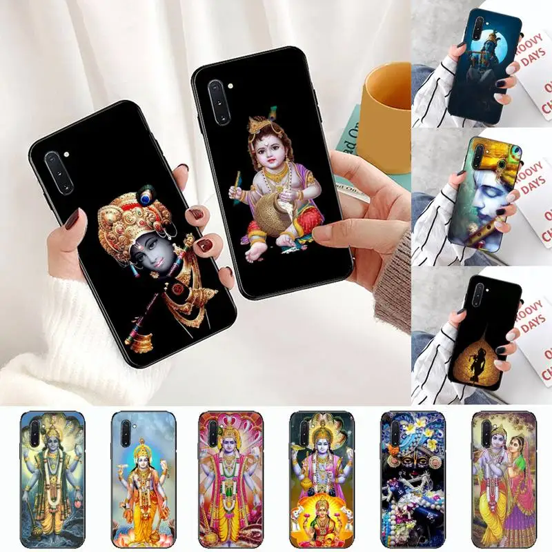 

Indian god Lord Krishna Phone Case For Samsung Galaxy S8 S9 S10 Plus S10E Note 3 4 5 6 7 8 9 10 Pro Lite cover