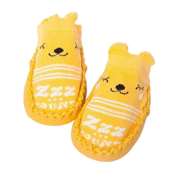 

Newly Baby ShoesToddler Floor Sock Cartoon Baby Boys Girl Shoes Socks With Rubber Sole Prewalker