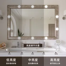 Прямая поставка Горячая зеркальная Светодиодная лампа USB зеркальная передняя лампа сенсорный переключатель Голливуд Хуа чжуан цзин Денг