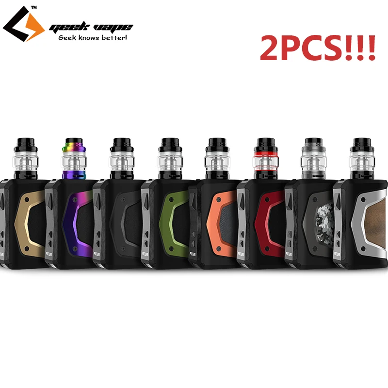 

2pcs Geekvape Aegis X kit E cigarette 200W Vape Mod fit 5.5ml cerbrus tank/Aero Mesh atomizer Waterproof vape kit VS Aegis Solo