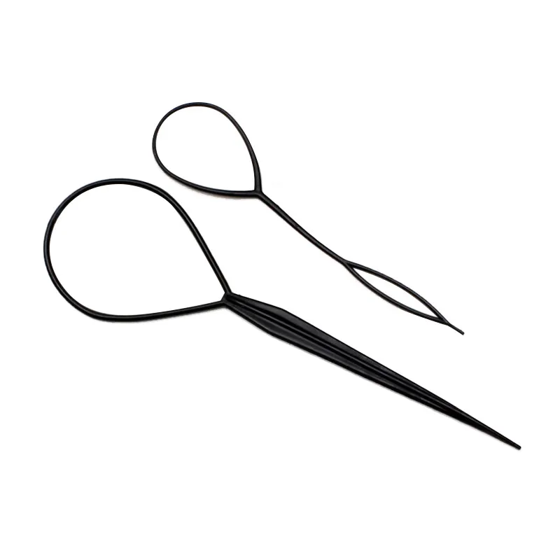 Dropshiip, 1 шт., набор для плетения волос, конский хвост, пластиковая петля, инструменты для укладки, черный конский хвост, заколка для волос, аксессуары для укладки волос