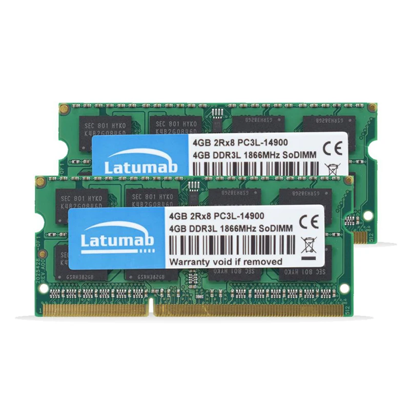 Оперативная память Latumab DDR3L 4 ГБ 8 1866 МГц 1600 1333 1066 для ноутбука SODIMM 1 35 в модуль ОЗУ