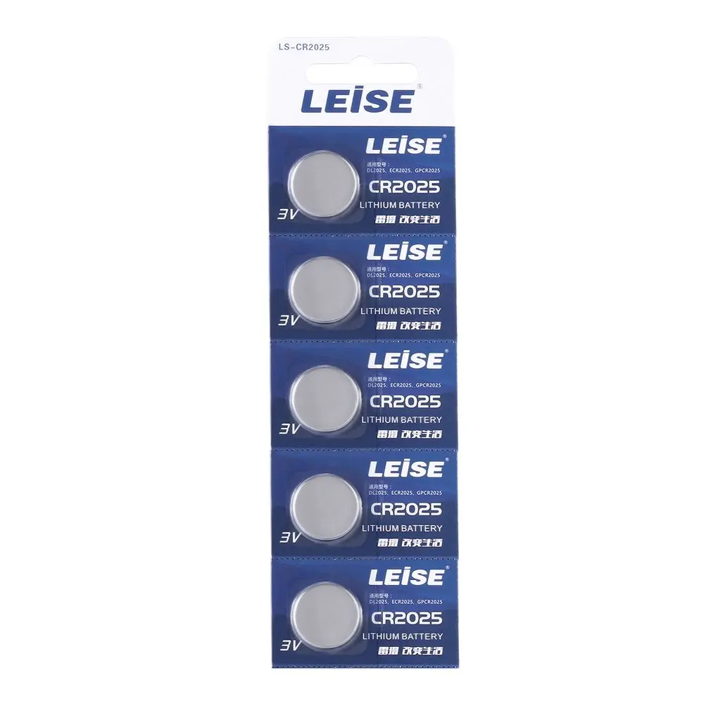 

Leise CR2025 3V Button Cell Lithium Battery for Watch Remote Controls Computers PDAs Calculators Cameras Compact 5pcs/lot
