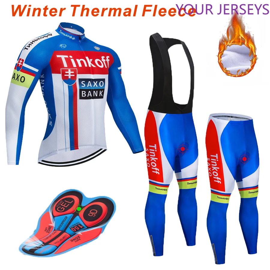 

2020Pro Team Cycling Suit 9D Bib Suit Mountain Bike Uniform Bicycle Clothes Male Winter Warm Fleece Bicycle Clothes Cycling Wear