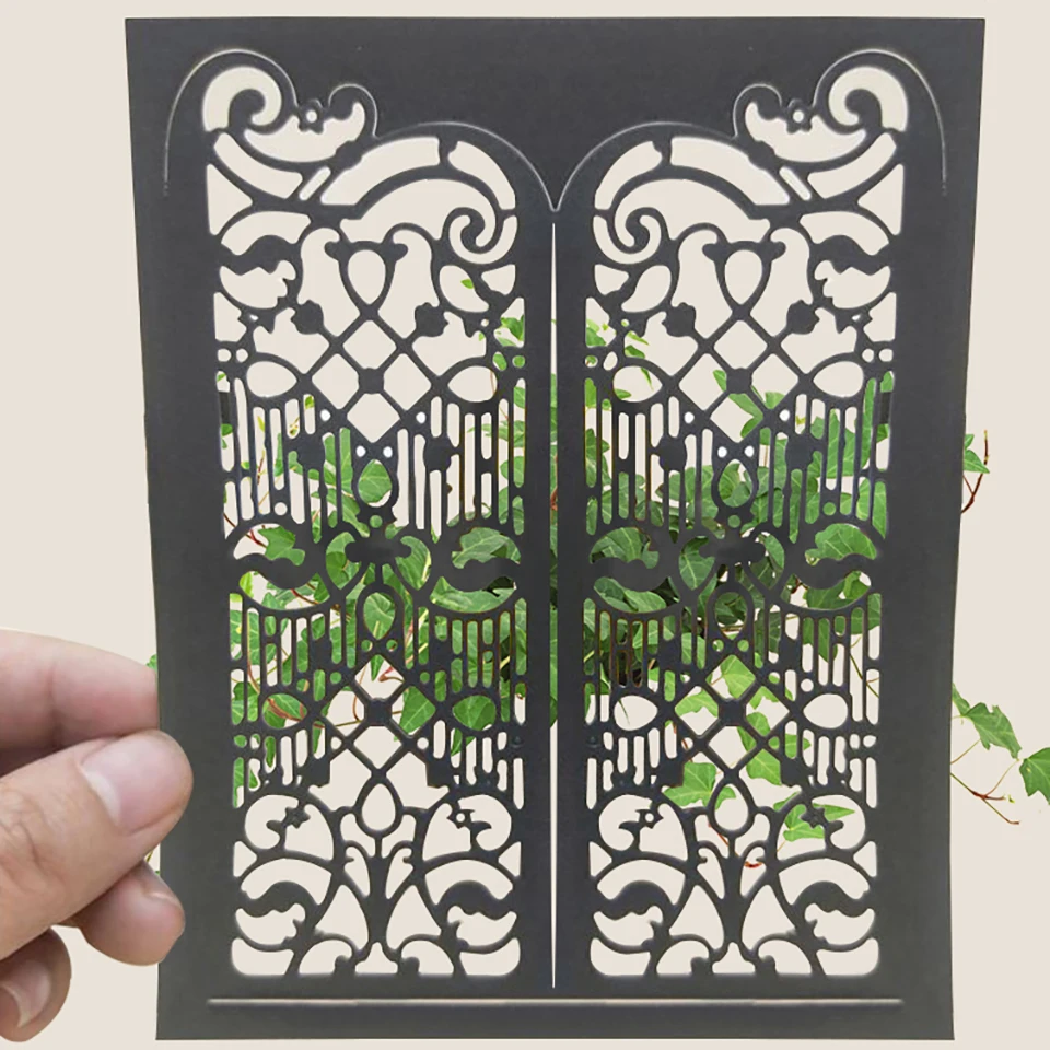 

Metal Gate Hot Foil Dies Cutting Templated Scrapbooking Frame Mold Paper Craft Card Making Mould New 2019 Crafts Store Christmas