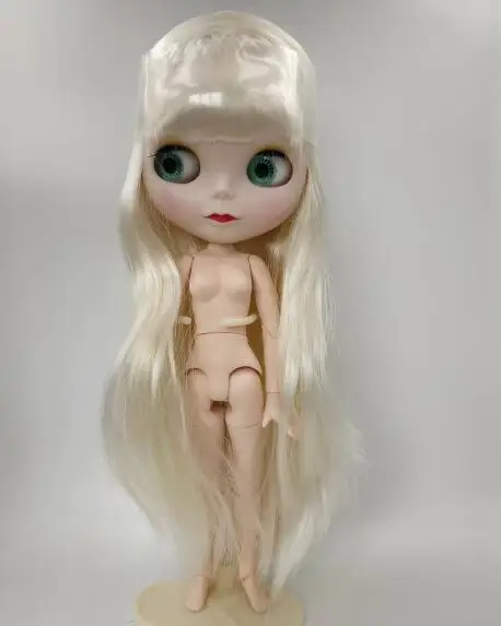 Кукла Blygirl как кукла Blyth как на фотографии, кремово-желтый прямые длинные волосы