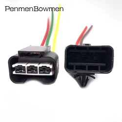 3 Pin 6.3MM Series 1743271-2 Auto Waterproof  Female Male Connector Automotive Plug Electric Wire Radiator Fan Harness Socket