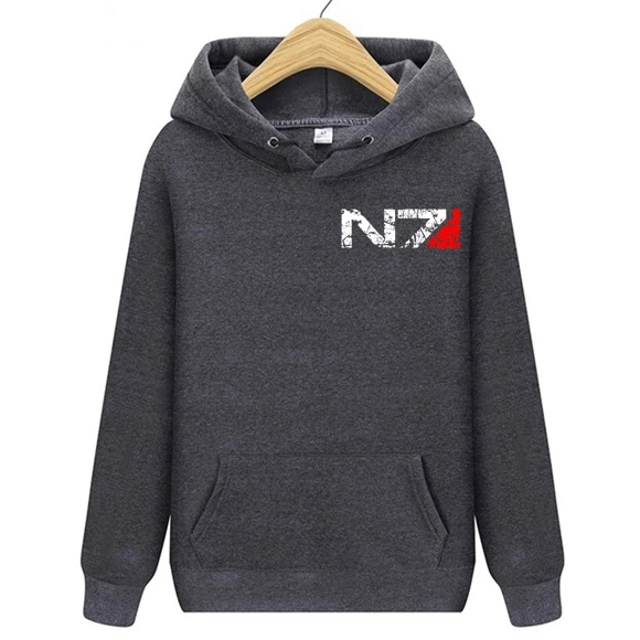 Толстовка с эмблемой игры N7 Mass Effect 3 толстовка капюшоном для мужчин и женщин