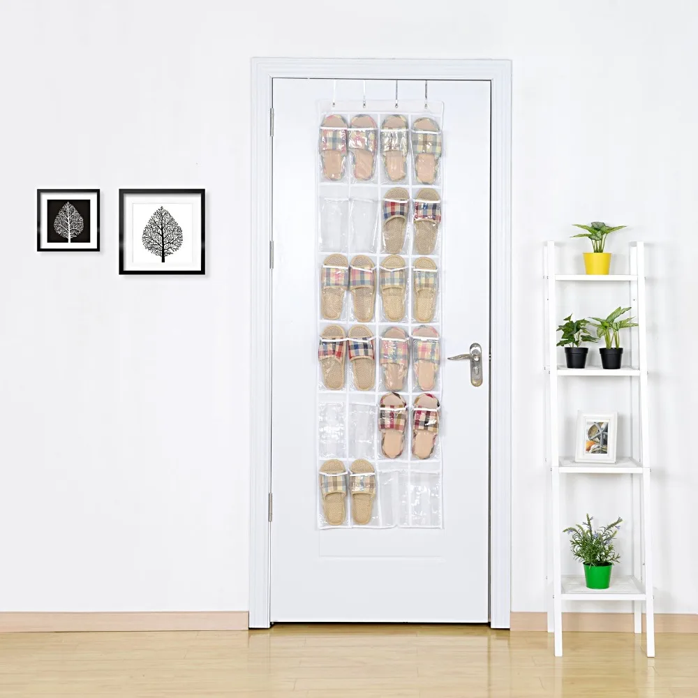 24 Pocket Hanging Storage Bag Door Holder Shoes Storage Holder Organizing Bag Storage Organizer Wardrobe shoe storage bag