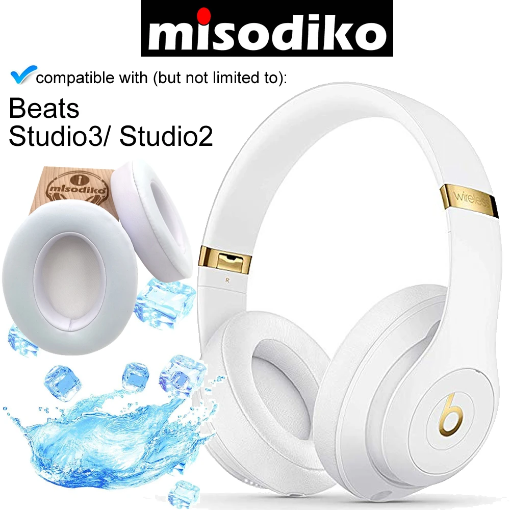 Misodiko [обновленный охлаждающий гель] Сменные амбушюры для Beats Studio 3, студийные 2,0 Накладные наушники, ремонтные амбушюры