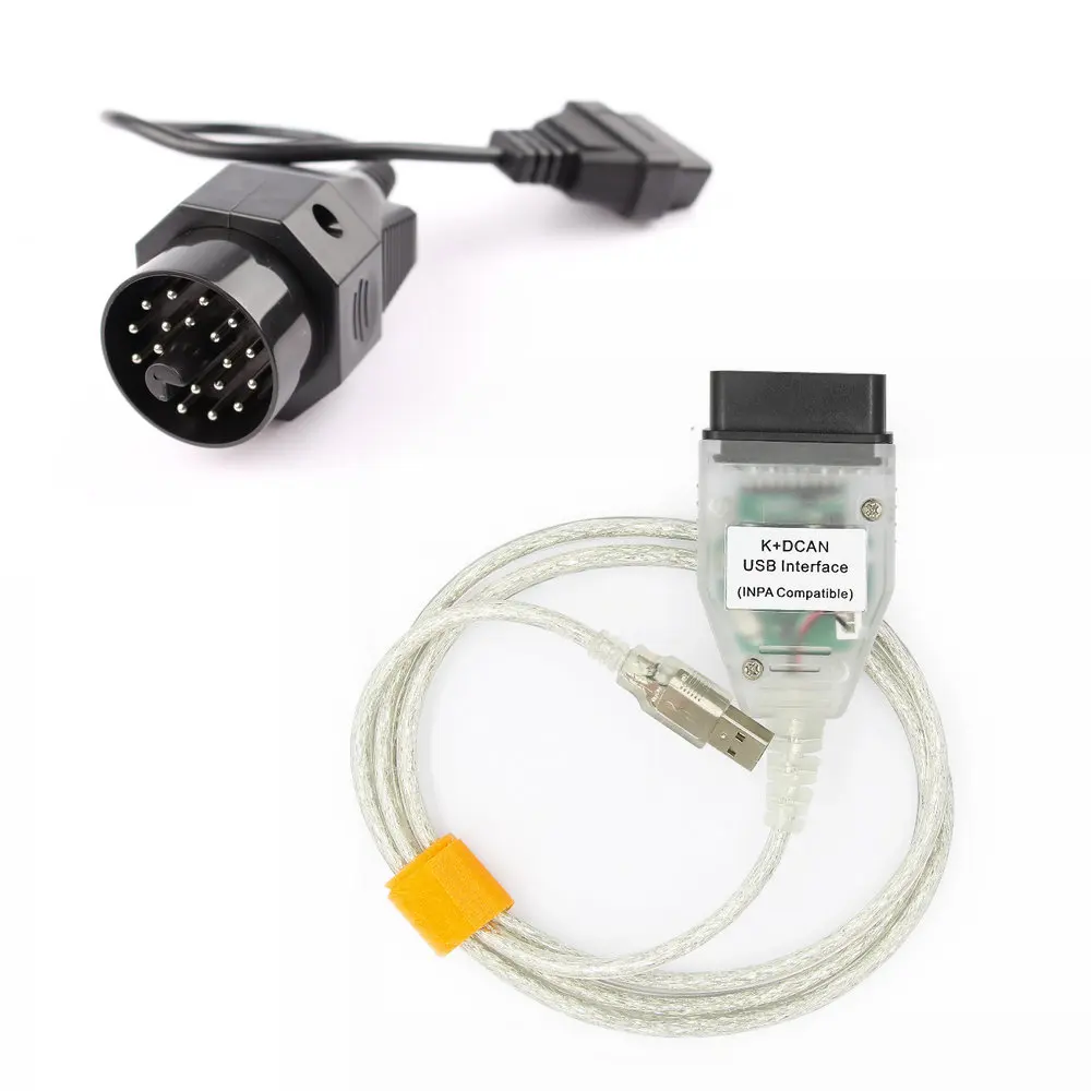 Высокое качество INPA K+ CAN с FT232RL для 20PIN разъема OBD2 16 Pin Автомобильный Диагностический кабель инструмент для B-MW e46 e39 e90 e60 - Цвет: INPA with 20PIN