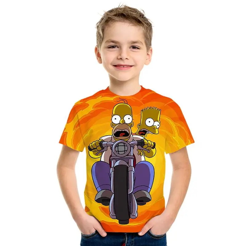 

Simpson Snoopy Picture 3D Print T-Shirt Cartoon Pattern 3D Print Fashion kids T-Shirt Men/Girls T-Shirt Short Sleeve T-Shirt