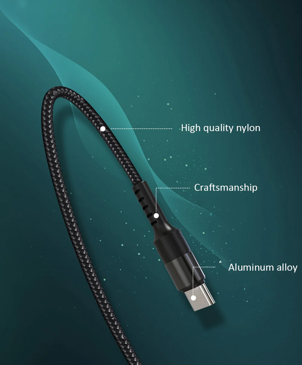Кабель usb type c для huawei P9/P10/P20/P30pro FCP 5A Быстрая зарядка QC4.0 3,0 нейлоновый переплет кабель передачи данных 1 м/1,5 м/2 м
