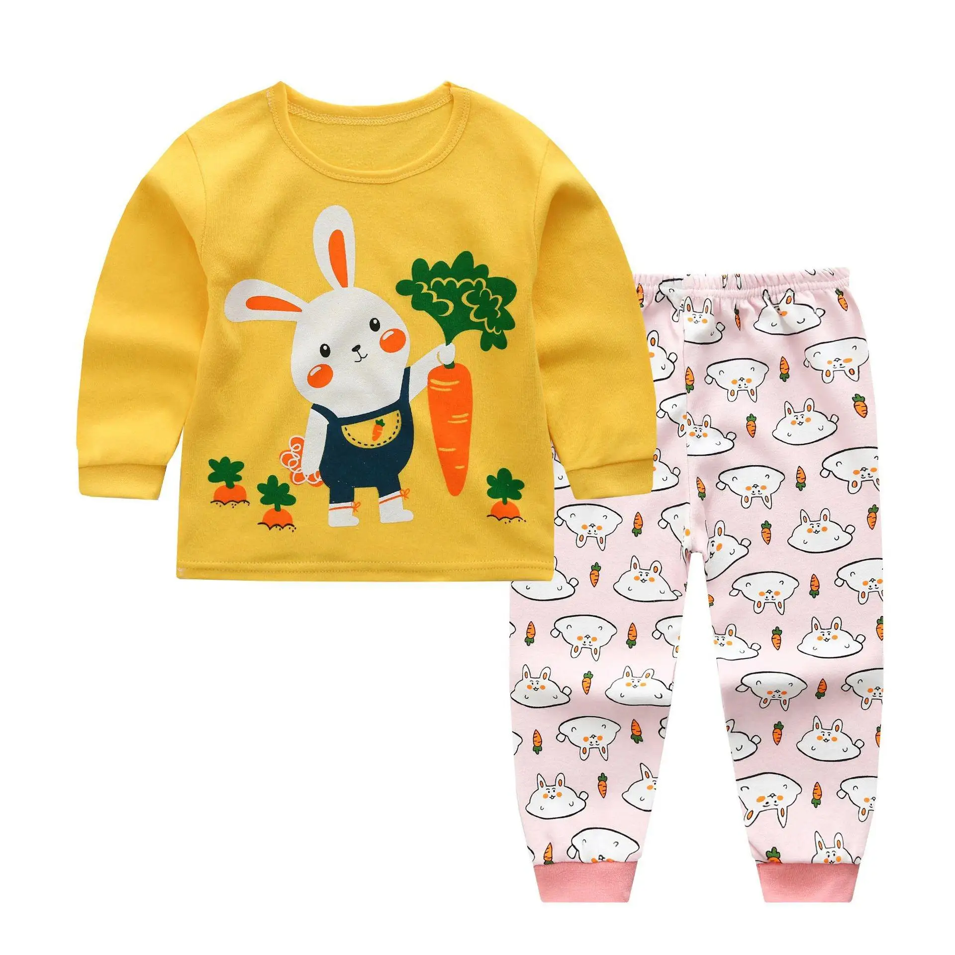 New Autumn Wear Children's Clothing Sets Toddler Baby Girls Boys Cartoon Print Long Sleeve T-shirt + Pants Outfits Set Baby Clothing Set comfotable Baby Clothing Set