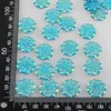 BOLIAO 30Pcs 18*18mm ( 0.71*0.71in ) Flower Shape Resin AB Color With Two Hole Rhinestone Flatback Buttons Appliques/Craft/ DIY ► Photo 2/6