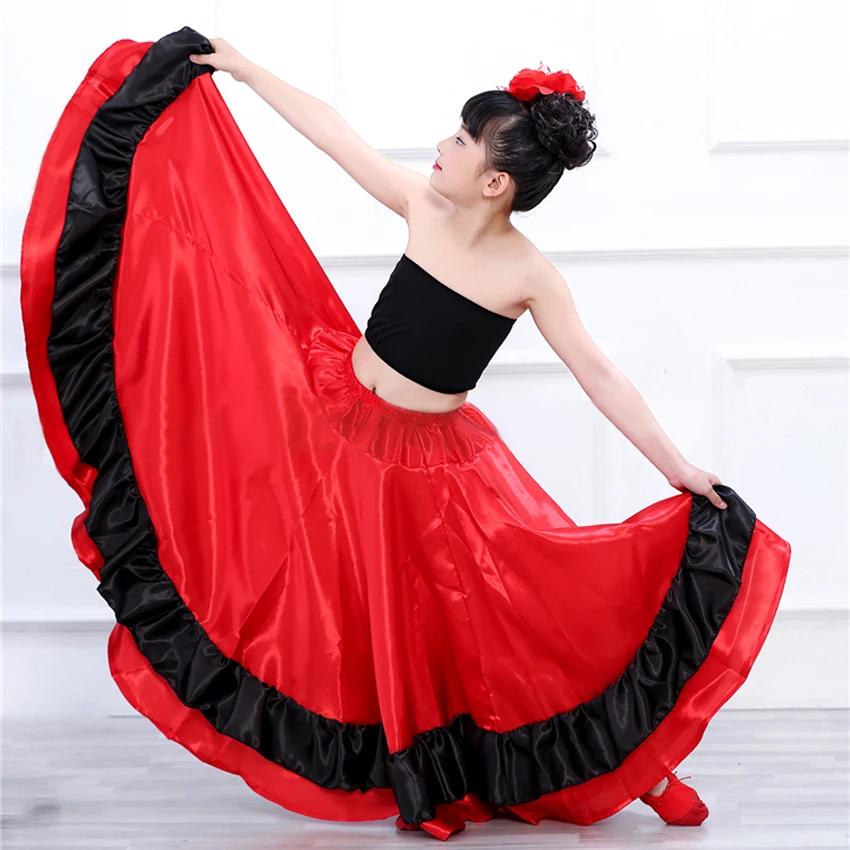 Детская Юбка для взрослых испанская юбка фламенко женщин цыганских девочек