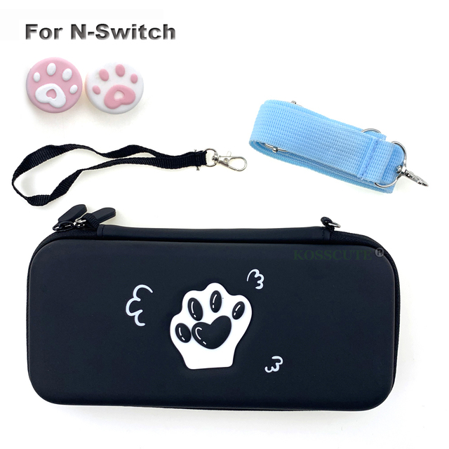 Paw Bag for Nintendos NS Lite Console Joycons Protect Game Bag For NS Switch Storage Bag Lanyad String Game Card Case