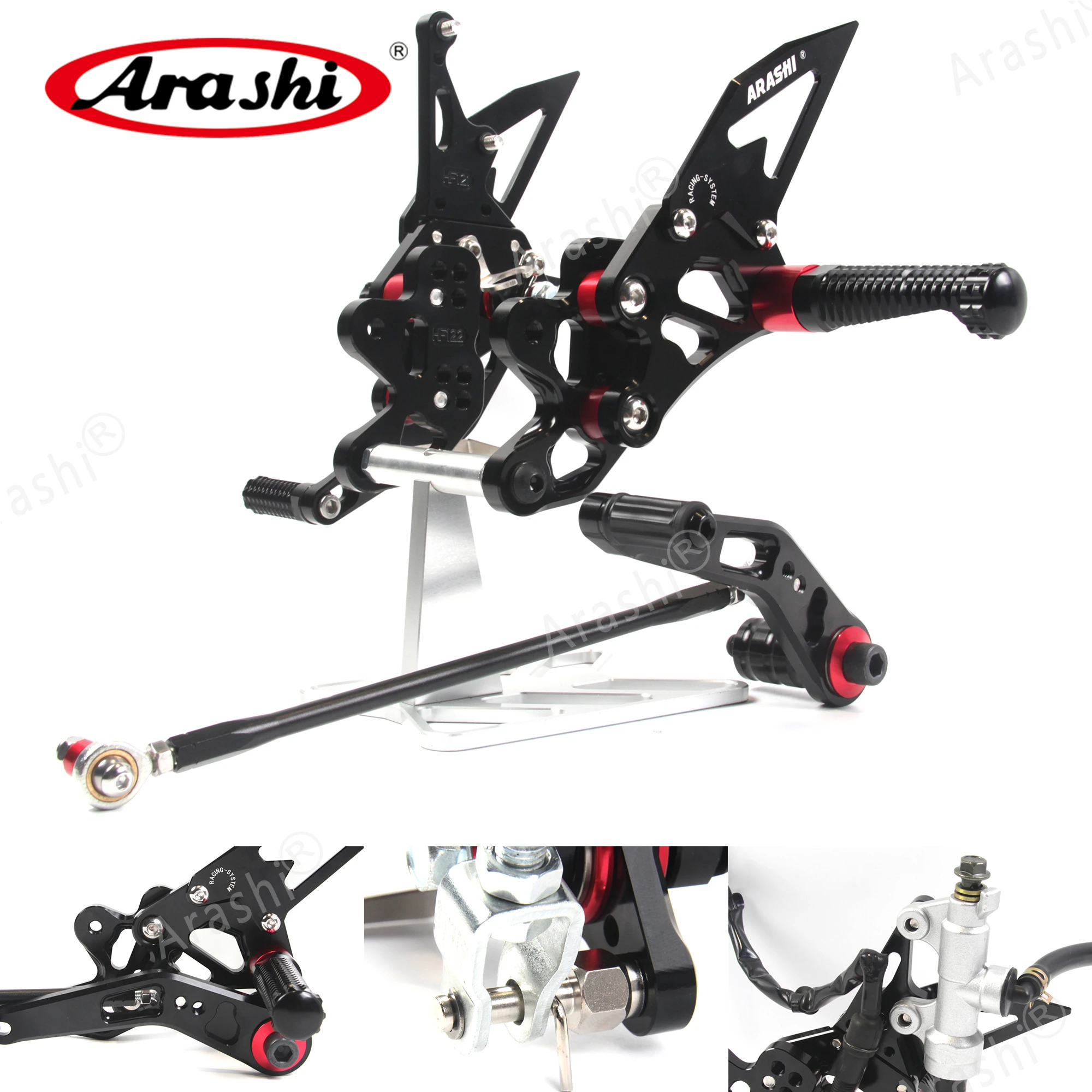 Араши для SUZUKI GSXR600 GSXR750 2006-2010 Rearset Регулируемые подножки GSX-R600 GSX-R750 2007 2008 2009