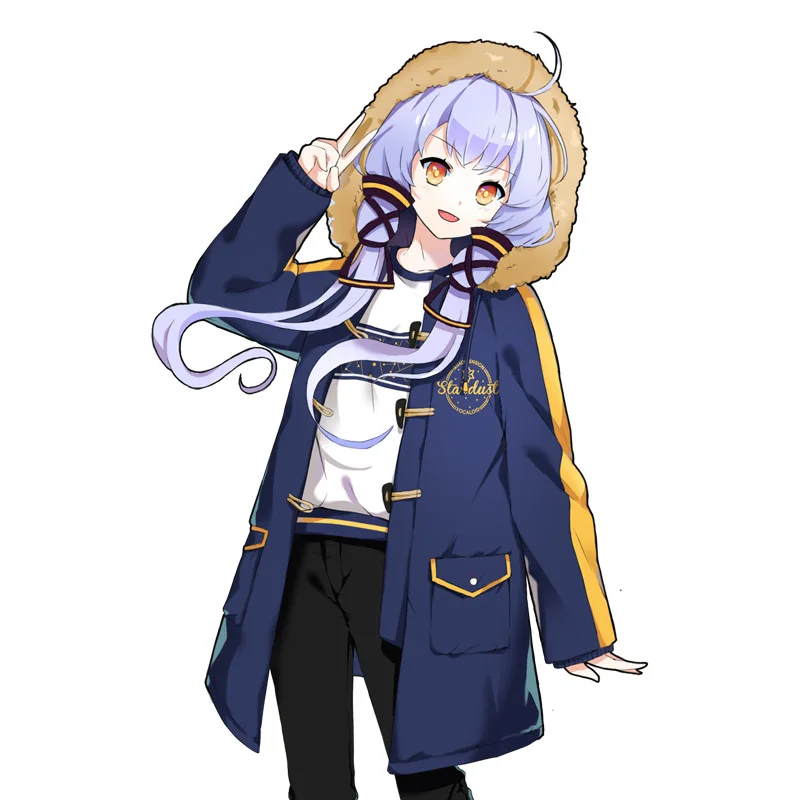 

Manzong Stardust Galaxy Warm Sun Second Element Coat Da Mao Anime Peripheral Autumn And Winter Overcoat
