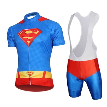 

2020 Brand New Pro Cycling Clothing Set Avengers Super Hero Bike Uniform Bib Shorts Cycling Skinsuit GEL Breathable 9D Pad