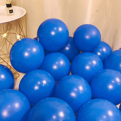 Темно-зеленый шар 30 шт./лот 5/10 дюймов круглые латексные шарики украшения для дня рождения взрослых гелиевые балоны свадебные принадлежности - Цвет: deep blue