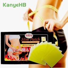 60pcs/6bags Weight Loss Navel Plaster Paste Slimming Fat Burning Self-heating Thin Leg Arm Body Plaster A003