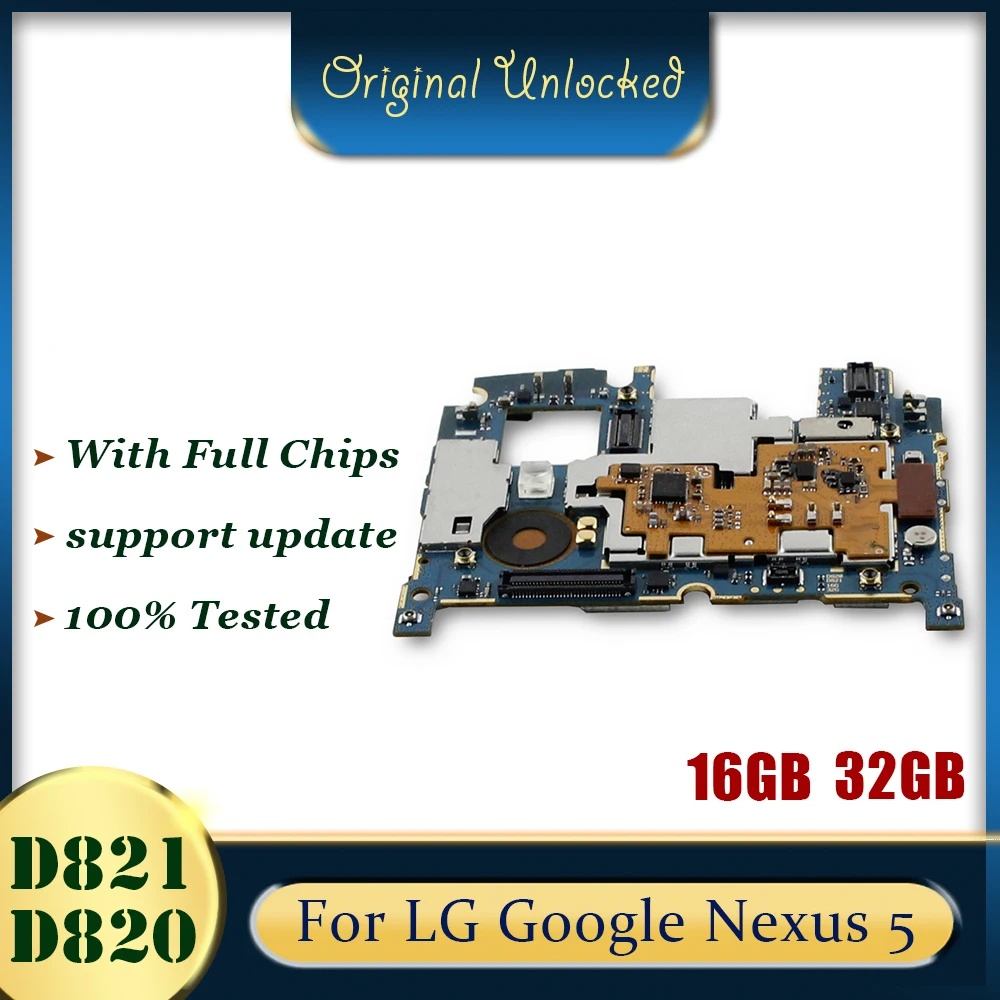 Материнская плата для LG Google Nexus 5 D821 D820 16 ГБ 32 полнофункциональная материнская с