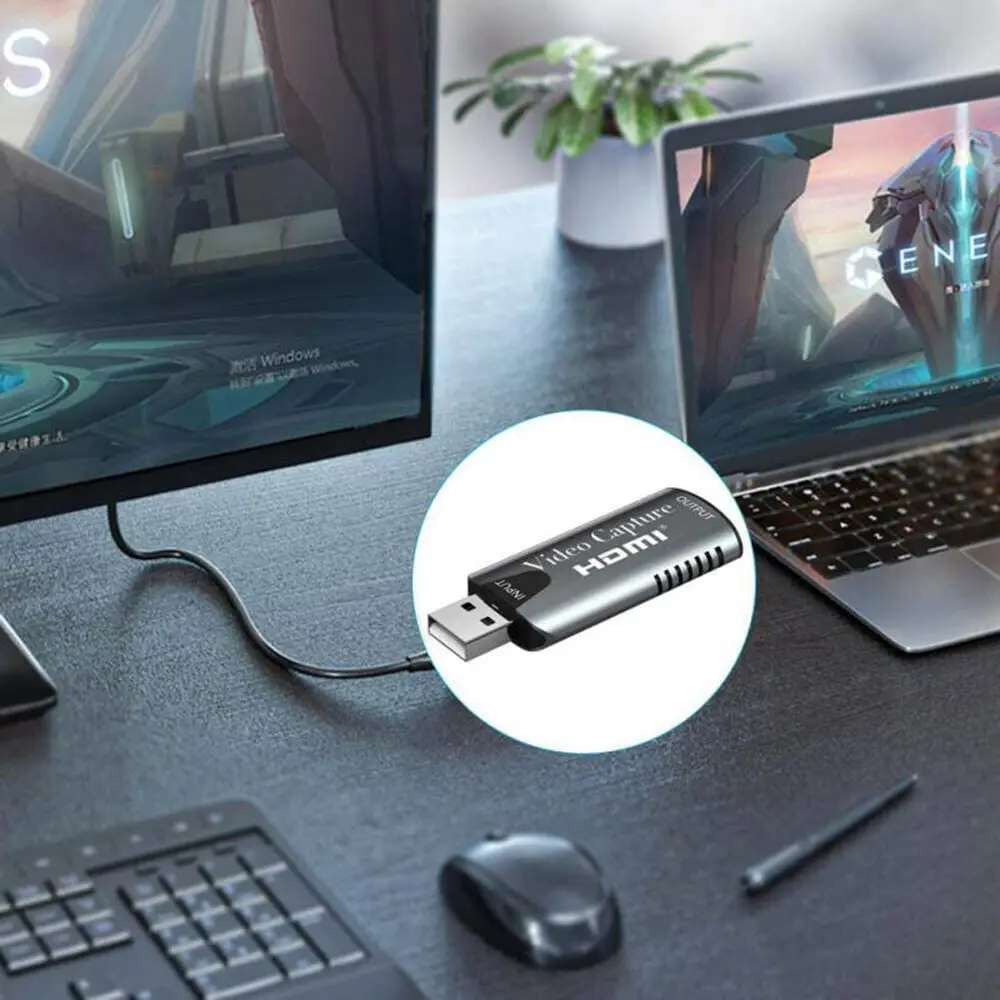 Карта видеозахвата USB 2 0 адаптер HDMI записывающая коробка для PS4 игр DVD видеокамер HD