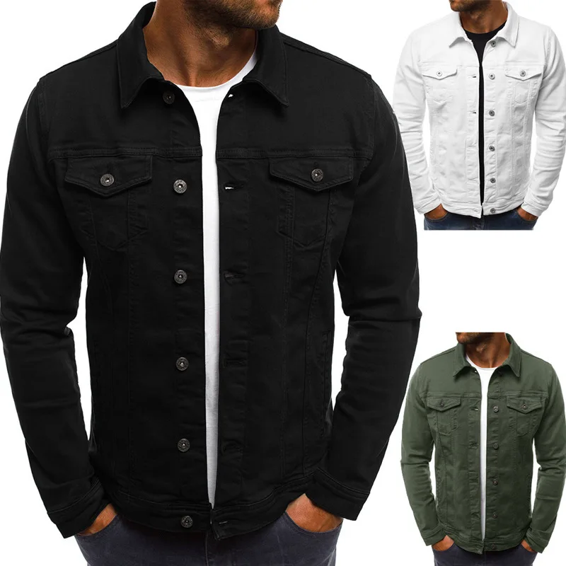 

2018 Spring And Autumn Origional New Style Europe And America Men Classic Washing Slim Fit Jacket Fashion