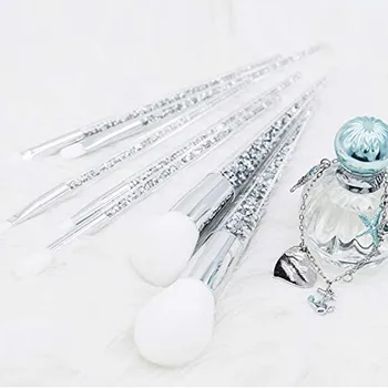 

New 7pcs Diamond Unicorn Crystal Makeup Brushes Set Blending Powder Eyebrow Brush Makeup Tool Kit maquillaje