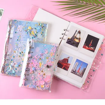 

A5/A6 Photo Album Picture Storage Frame Sequins Loose Leaf Name Card Holder Insert Page Album DIY Scrapbook Gift YLM8052