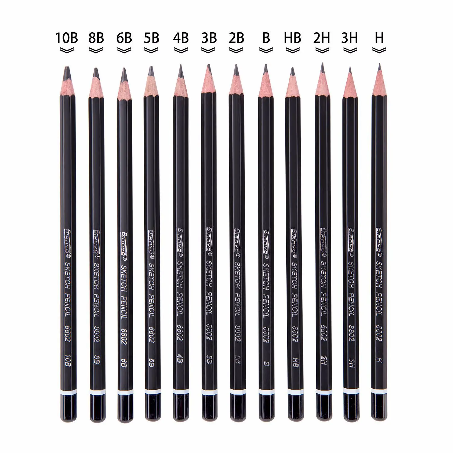 

Iron Boxed Professional Sketch Pencil Set Non-toxic Test Pencil Creative Design of Art Painting Supplies Wooden Pencil